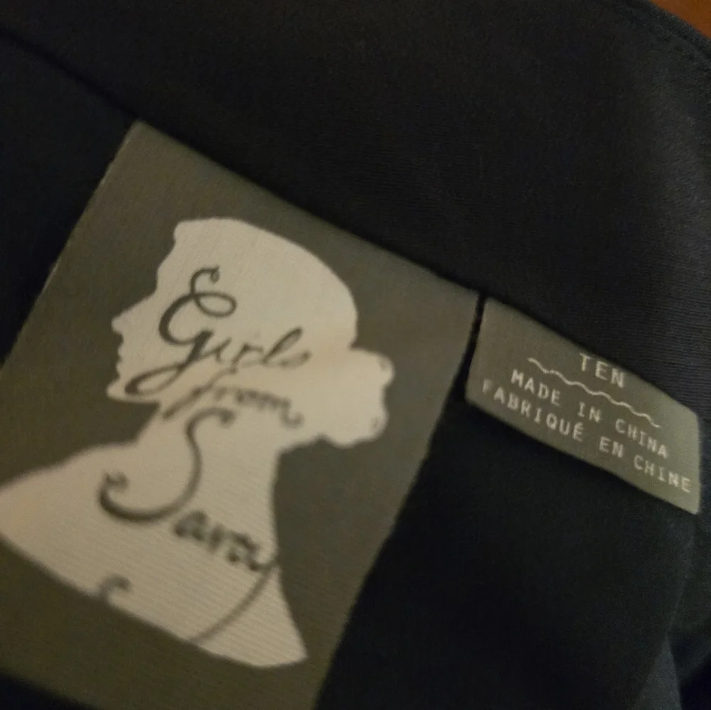 Anthropologie Girls From Savoy Elegant Navy Skirt Size 10 NWOT - Picture 6 of 6